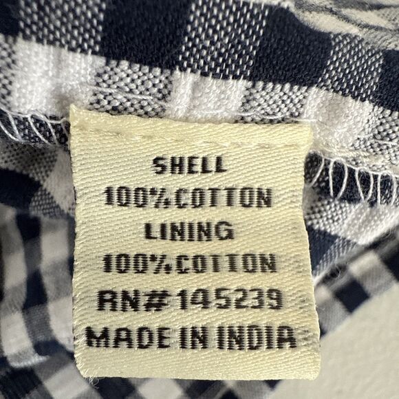 Sim and Sam Top Womens S Violet Gingham V Neck Ruffle Trim Cottagecore Y2K - Picture 10 of 11